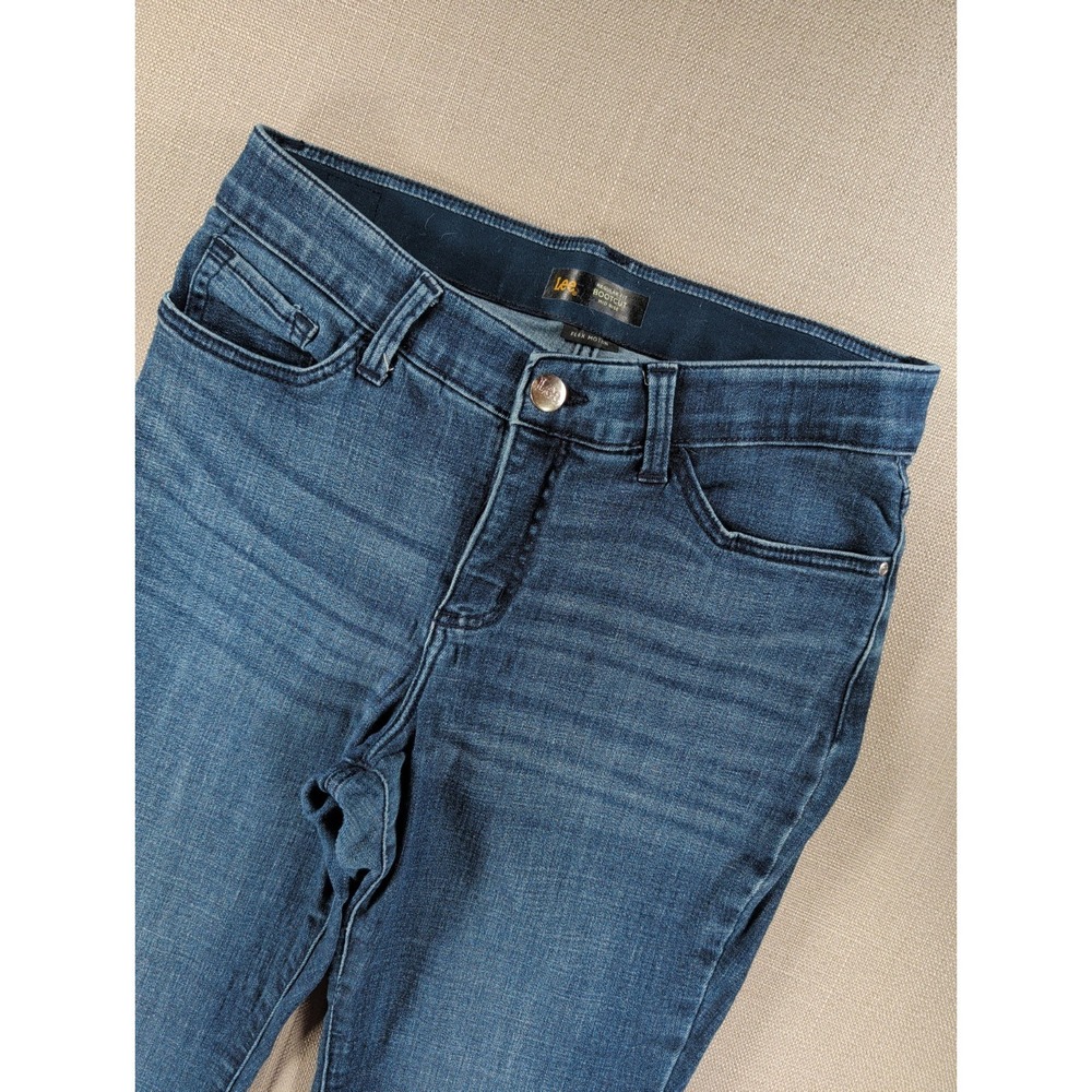 Lee Flex Motionโ Bootcut Jeans Womens 8 Short Mid Rise Stretch Medium Wash